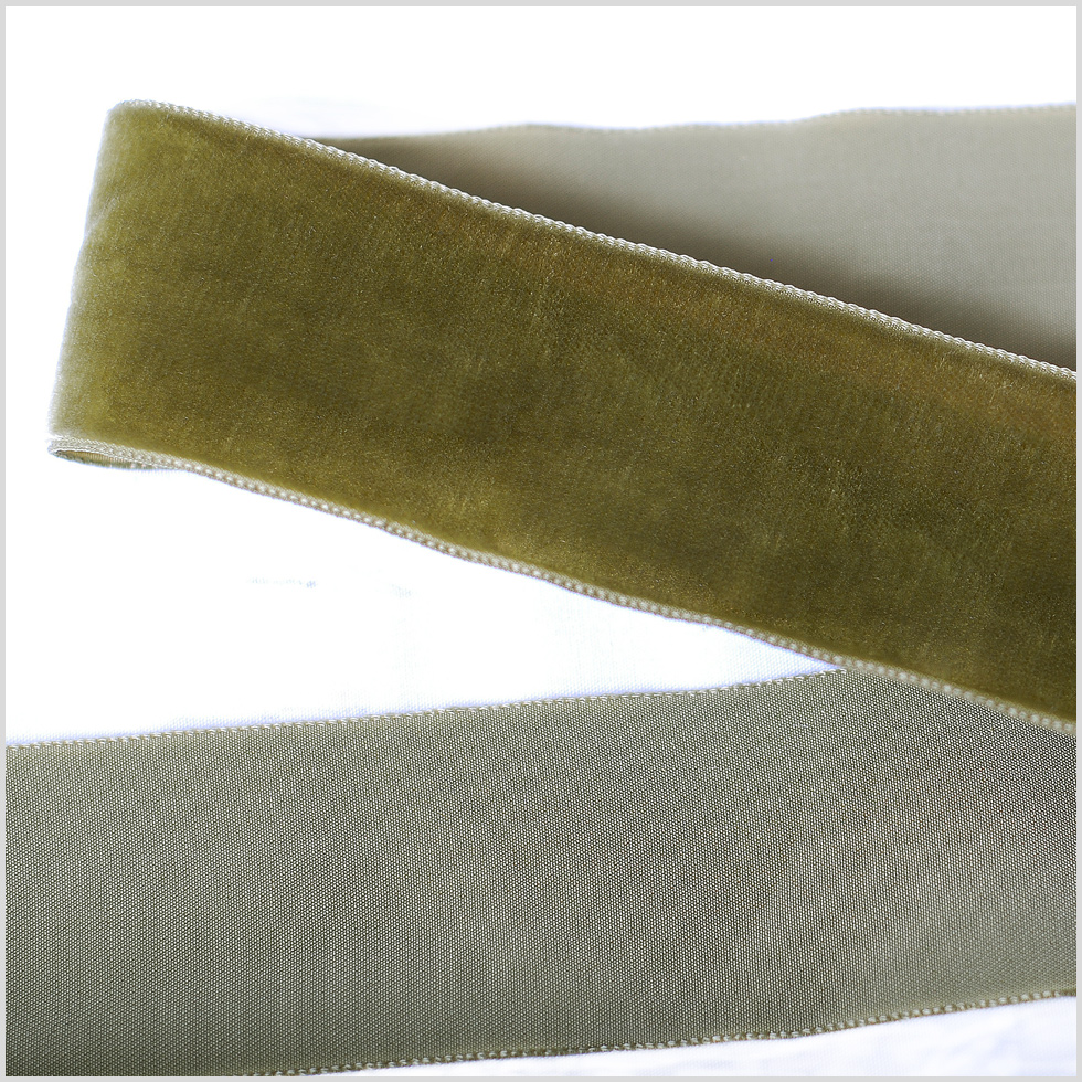 Moss Green Single Face Velvet Ribbon – 1.5″ Moss Green Single Face Velvet Ribbon – 1.5″