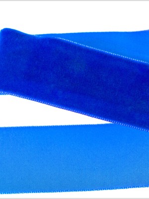 Evening Blue Single Face Velvet Ribbon – 1.5″ Evening Blue Single Face Velvet Ribbon – 1.5″