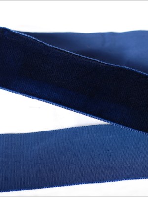 Navy Single Face Velvet Ribbon – 1.5″ Navy Single Face Velvet Ribbon – 1.5″