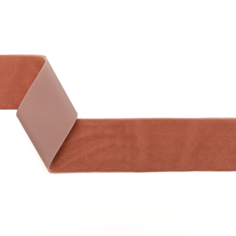 Dusty Pink Single Face Velvet Ribbon – 2″ Dusty Pink Single Face Velvet Ribbon – 2″