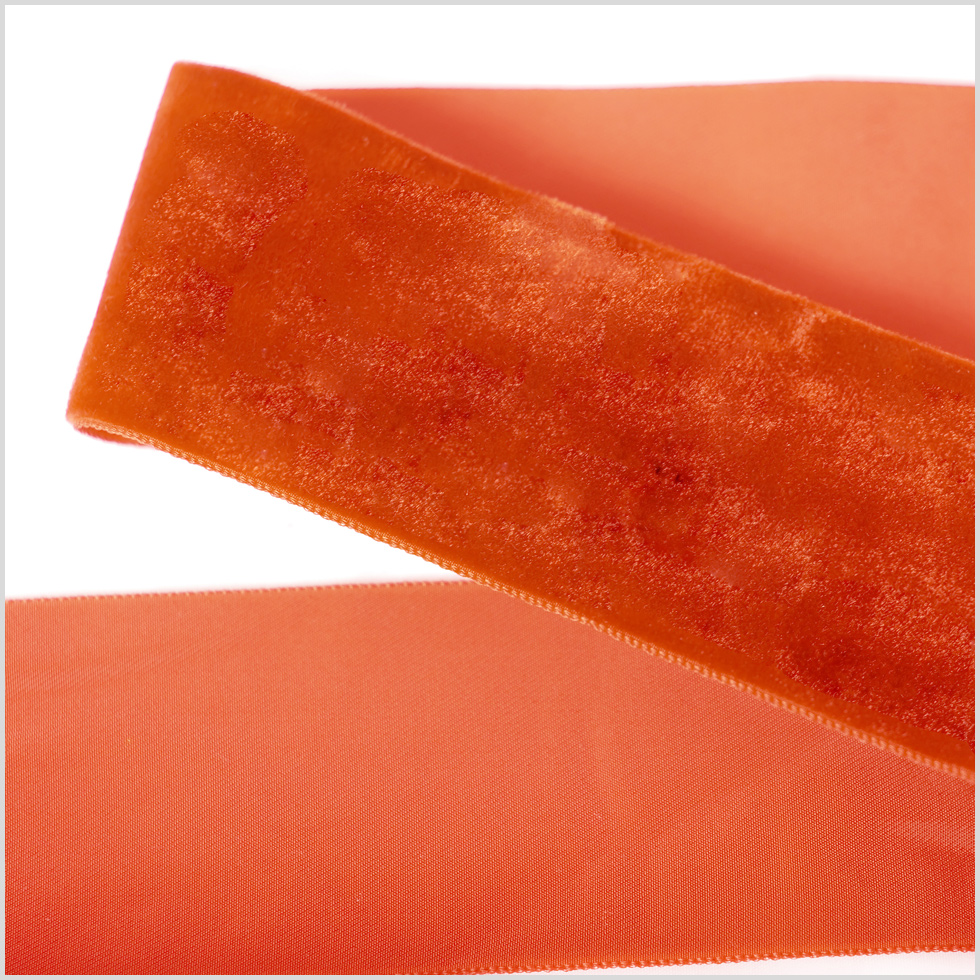 Copper Single Face Velvet Ribbon – 2″ Copper Single Face Velvet Ribbon – 2″