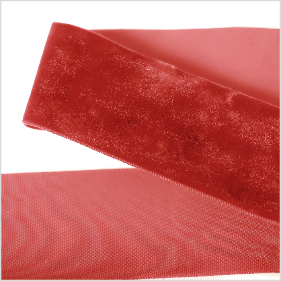 Red Single Face Velvet Ribbon – 2″ Red Single Face Velvet Ribbon – 2″