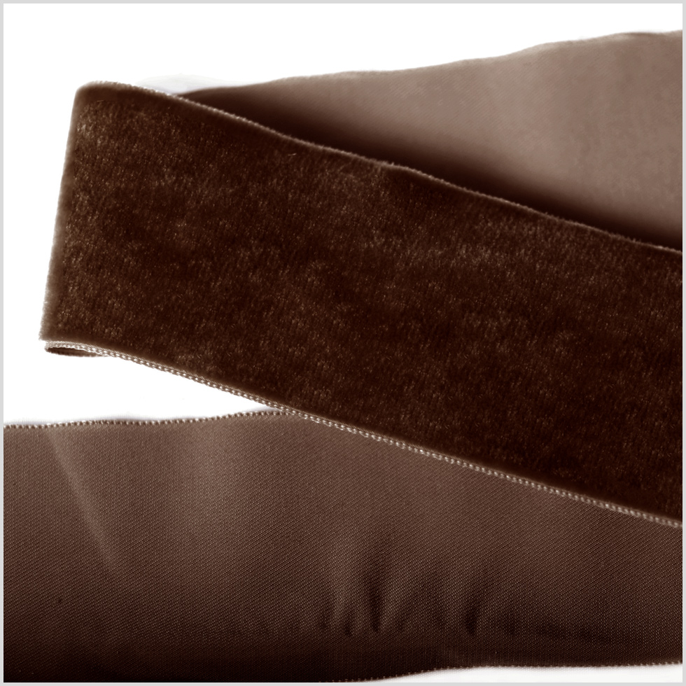 Brown Single Face Velvet Ribbon – 2″ Brown Single Face Velvet Ribbon – 2″