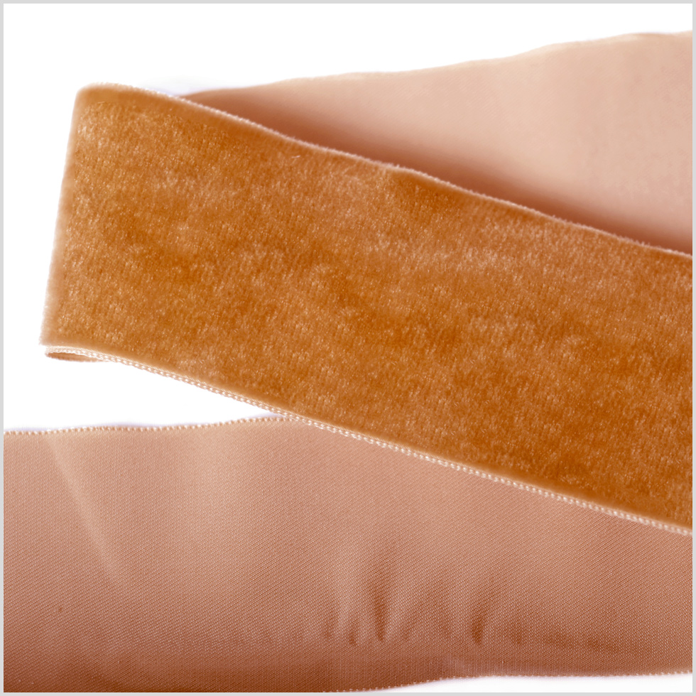 Coffee Single Face Velvet Ribbon – 2″ Coffee Single Face Velvet Ribbon – 2″
