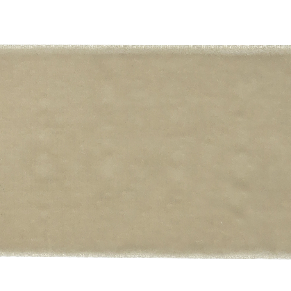 Silver Single Face Velvet Ribbon - 2"