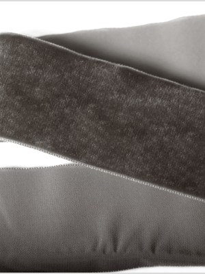 Pewter Single Face Velvet Ribbon – 2″ Pewter Single Face Velvet Ribbon – 2″