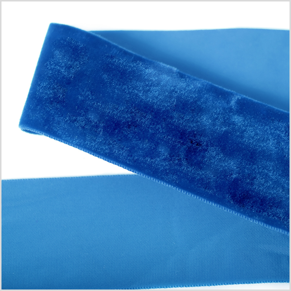 Evening Blue Single Face Velvet Ribbon – 2″ Evening Blue Single Face Velvet Ribbon – 2″