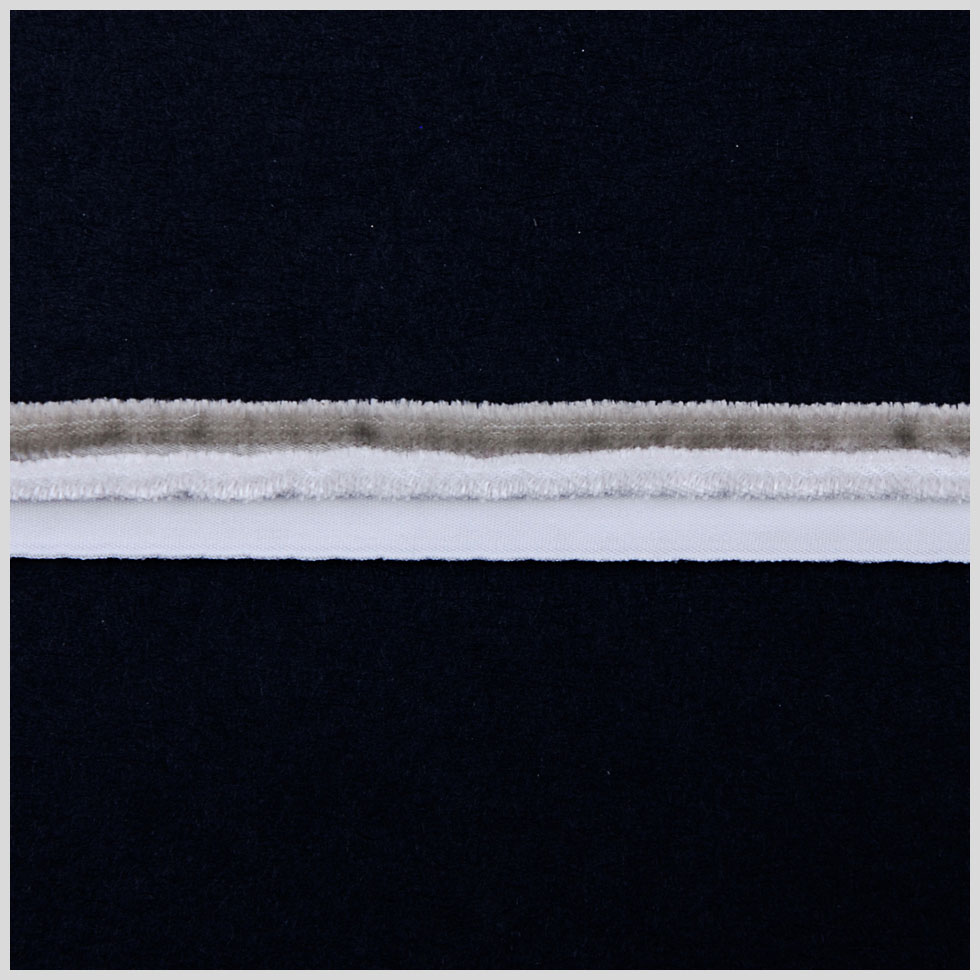 Italian Light and Dark Gray Velvet Piping – 0.625″ Italian Light and Dark Gray Velvet Piping – 0.625″