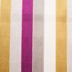 Fuchsia/Green Striped Polyester Blended Velvet Fuchsia/Green Striped Polyester Blended Velvet