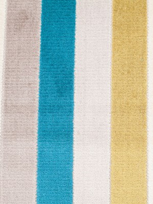 Green/Blue Striped Polyester Blended Velvet Green/Blue Striped Polyester Blended Velvet