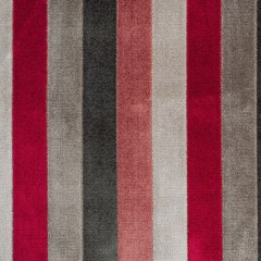 Brown/Red Striped Polyester Blended Velvet Brown/Red Striped Polyester Blended Velvet