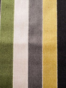 Green/Gray Striped Polyester Blended Velvet Green/Gray Striped Polyester Blended Velvet