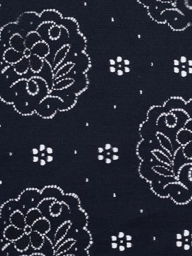 Cotton Blend Lace – Black Floral – Famous Designer Deadstock Cotton Blend Lace – Black Floral – Famous Designer Deadstock