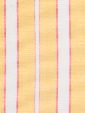 Impala Pink and White Striped Cotton Canvas Impala Pink and White Striped Cotton Canvas