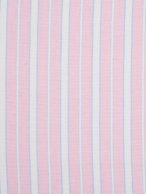 Baby Pink, Blue and White Striped Handwoven Cotton Baby Pink, Blue and White Striped Handwoven Cotton