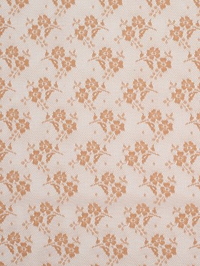 Butter Rum Polyester Floral Lace Butter Rum Polyester Floral Lace