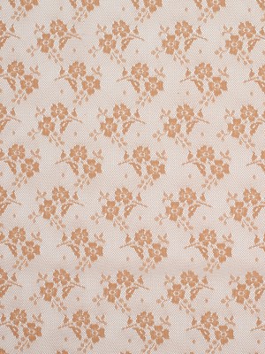 Butter Rum Polyester Floral Lace Butter Rum Polyester Floral Lace