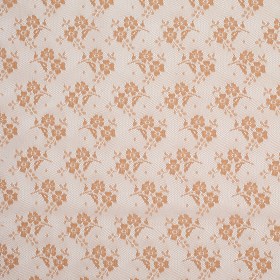 Butter Rum Polyester Floral Lace Butter Rum Polyester Floral Lace