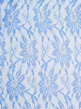 Regatta Blue and Metallic Silver Mesh Lace Regatta Blue and Metallic Silver Mesh Lace