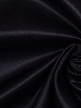 Caviar Black Satin Viscose Caviar Black Satin Viscose