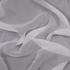 Oscar de la Renta White Crinkle Silk Chiffon Oscar de la Renta White Crinkle Silk Chiffon