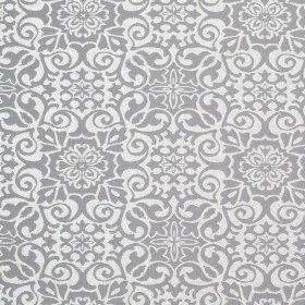 Metallic Silver, White, and Gray Stretch Acrylic Brocade Metallic Silver, White, and Gray Stretch Acrylic Brocade