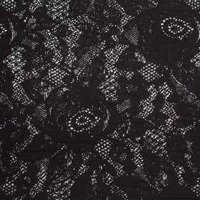 Black and White Abstract Wrinkled Polyester Woven Black and White Abstract Wrinkled Polyester Woven