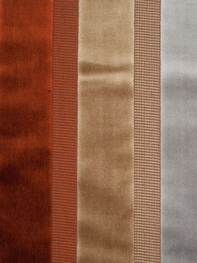 Beige/Rust Striped Velvet Beige/Rust Striped Velvet