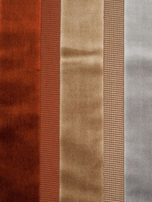 Beige/Rust Striped Velvet Beige/Rust Striped Velvet