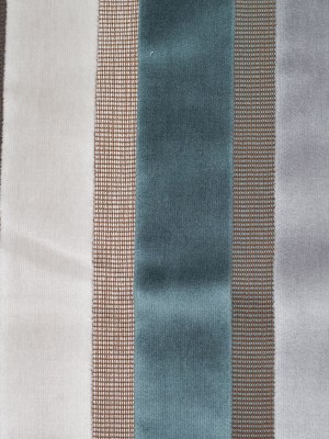 Blue/Gray Striped Velvet Blue/Gray Striped Velvet