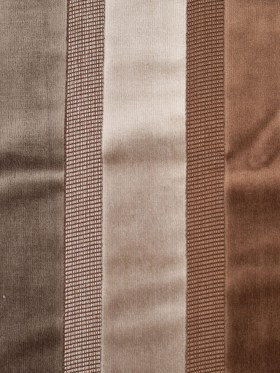 Brown/Gray Striped Velvet Brown/Gray Striped Velvet