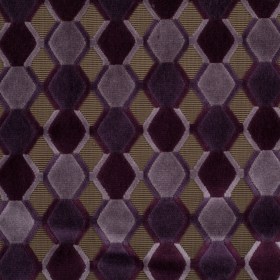 Purple Geometric Velvet Purple Geometric Velvet