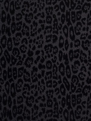 Pewter/Black Jaguar Printed Novelty Knit Pewter/Black Jaguar Printed Novelty Knit