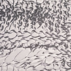 Black/Silver Animalistic Polyester Chiffon Panel Black/Silver Animalistic Polyester Chiffon Panel