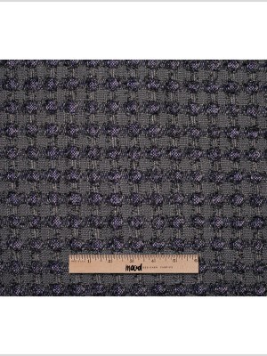 Famous NYC Designer Metallic Gray/Pink Cotton-Blended Woven Famous NYC Designer Metallic Gray/Pink Cotton-Blended Woven