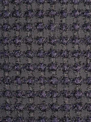 Famous NYC Designer Metallic Gray/Pink Cotton-Blended Woven Famous NYC Designer Metallic Gray/Pink Cotton-Blended Woven