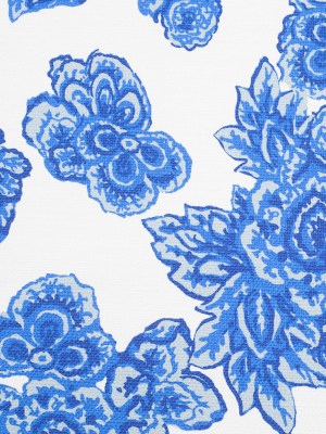 Blue/White Floral Woven Cotton Print Blue/White Floral Woven Cotton Print