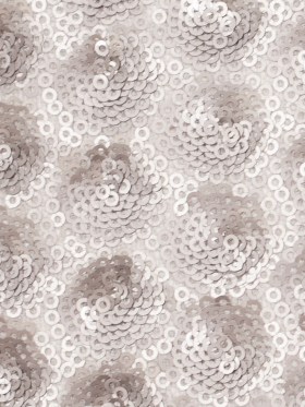Polyester Mesh with Clustered Baby Sequins – Silver Polyester Mesh with Clustered Baby Sequins – Silver