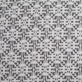 White Geometric Cotton-Nylon Lace White Geometric Cotton-Nylon Lace