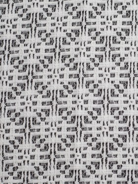 White Geometric Cotton-Nylon Lace White Geometric Cotton-Nylon Lace