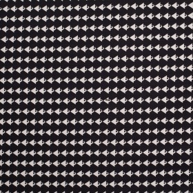 Italian Black/Off-White Stretch Cotton Print Italian Black/Off-White Stretch Cotton Print