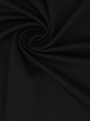 Black Stretch Nylon-Rayon Ponte Roma Black Stretch Nylon-Rayon Ponte Roma