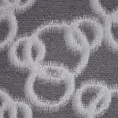 Silver Geometric Ikat Bubbles Polyester Woven Silver Geometric Ikat Bubbles Polyester Woven