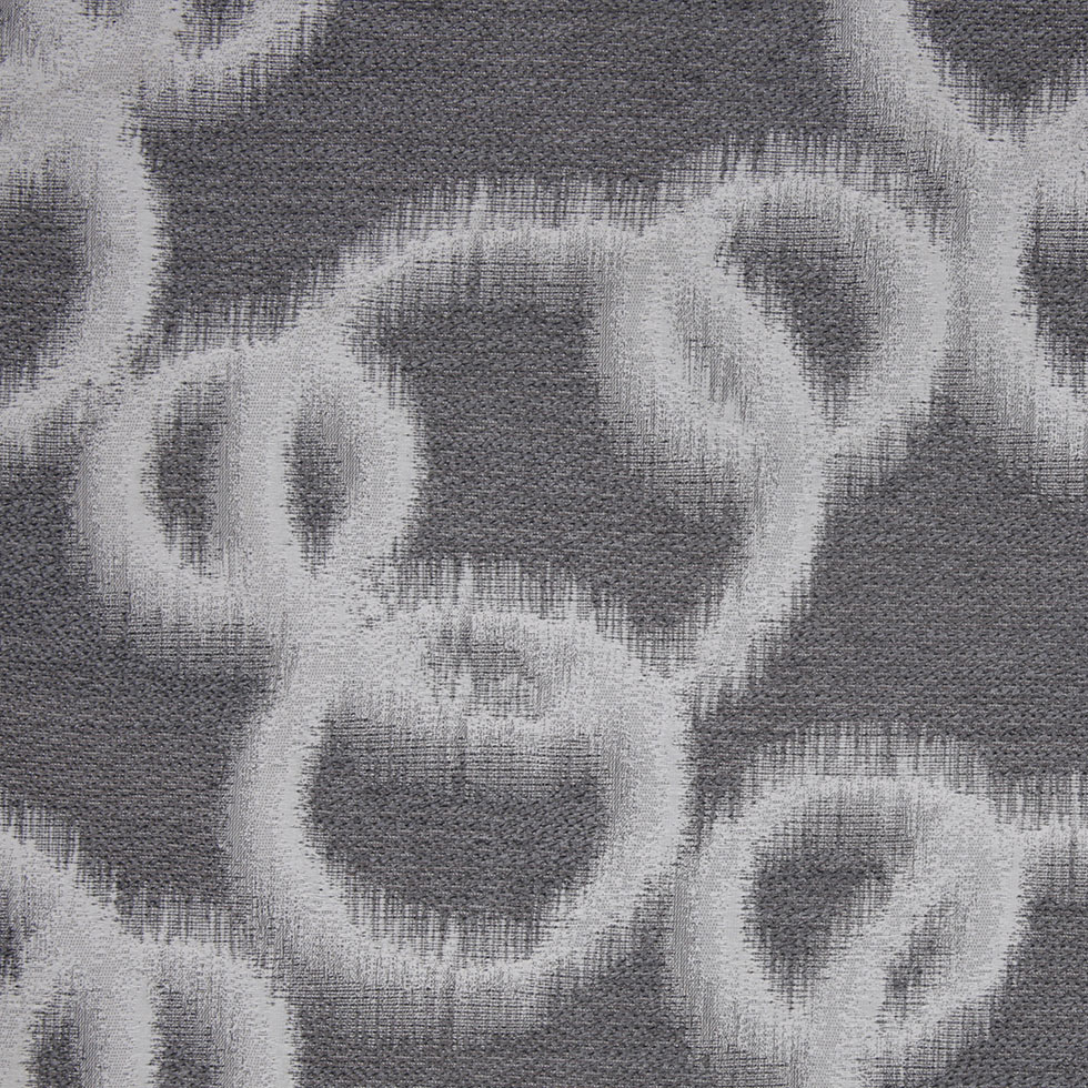 Silver Geometric Ikat Bubbles Polyester Woven Silver Geometric Ikat Bubbles Polyester Woven