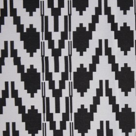 Black Geometric Polyester Brocade Black Geometric Polyester Brocade