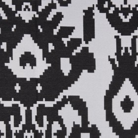Black Geometric Polyester Brocade Black Geometric Polyester Brocade