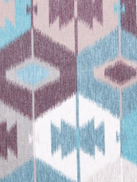 Aqua Ikat Geometric Upholstery Velvet Aqua Ikat Geometric Upholstery Velvet