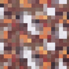 Orange Geometric Upholstery Velvet Orange Geometric Upholstery Velvet