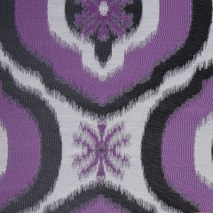 Purple Ikat Damask Polyester Woven Purple Ikat Damask Polyester Woven
