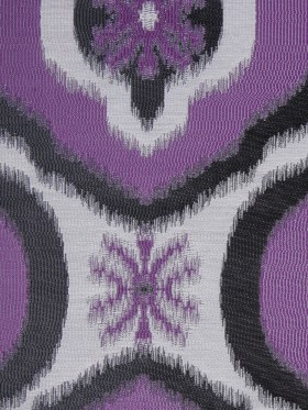 Purple Ikat Damask Polyester Woven Purple Ikat Damask Polyester Woven